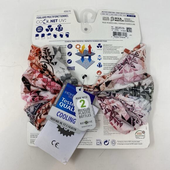 BUFF Standard CoolNet UV+ Insect Shield Multifunctional Headwear Tribal Hiking - Picture 2 of 5